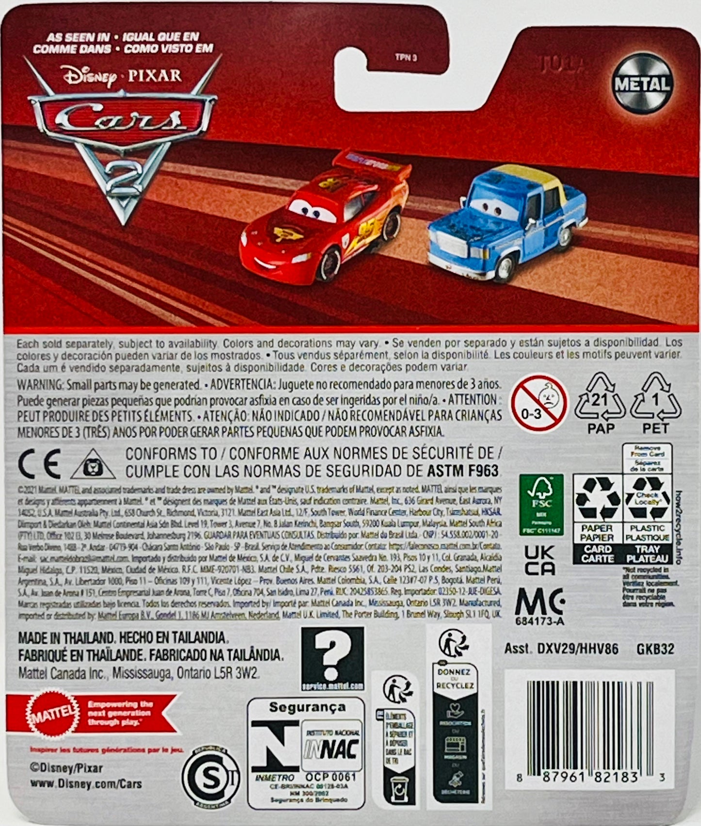 Disney Pixar Cars HOLLEY SHIFTWELL Metal Series