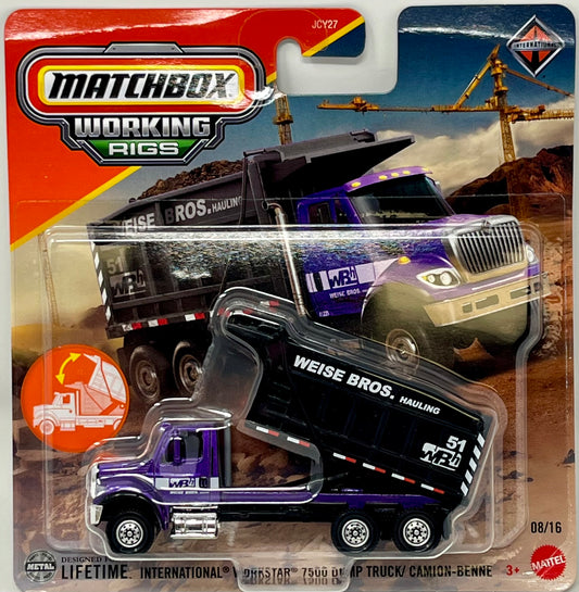 Matchbox Working Rigs International Workstar 7500 Dump Truck Camion-Benne