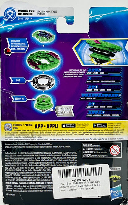 BEYBLADE Burst Surge World Evo Helios H6  Top Starter Pack