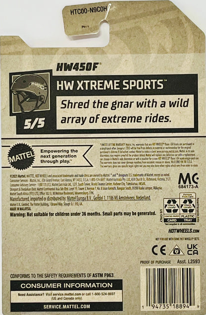 Hot Wheels HW450F Orange HW Xtreme Sports 5/5