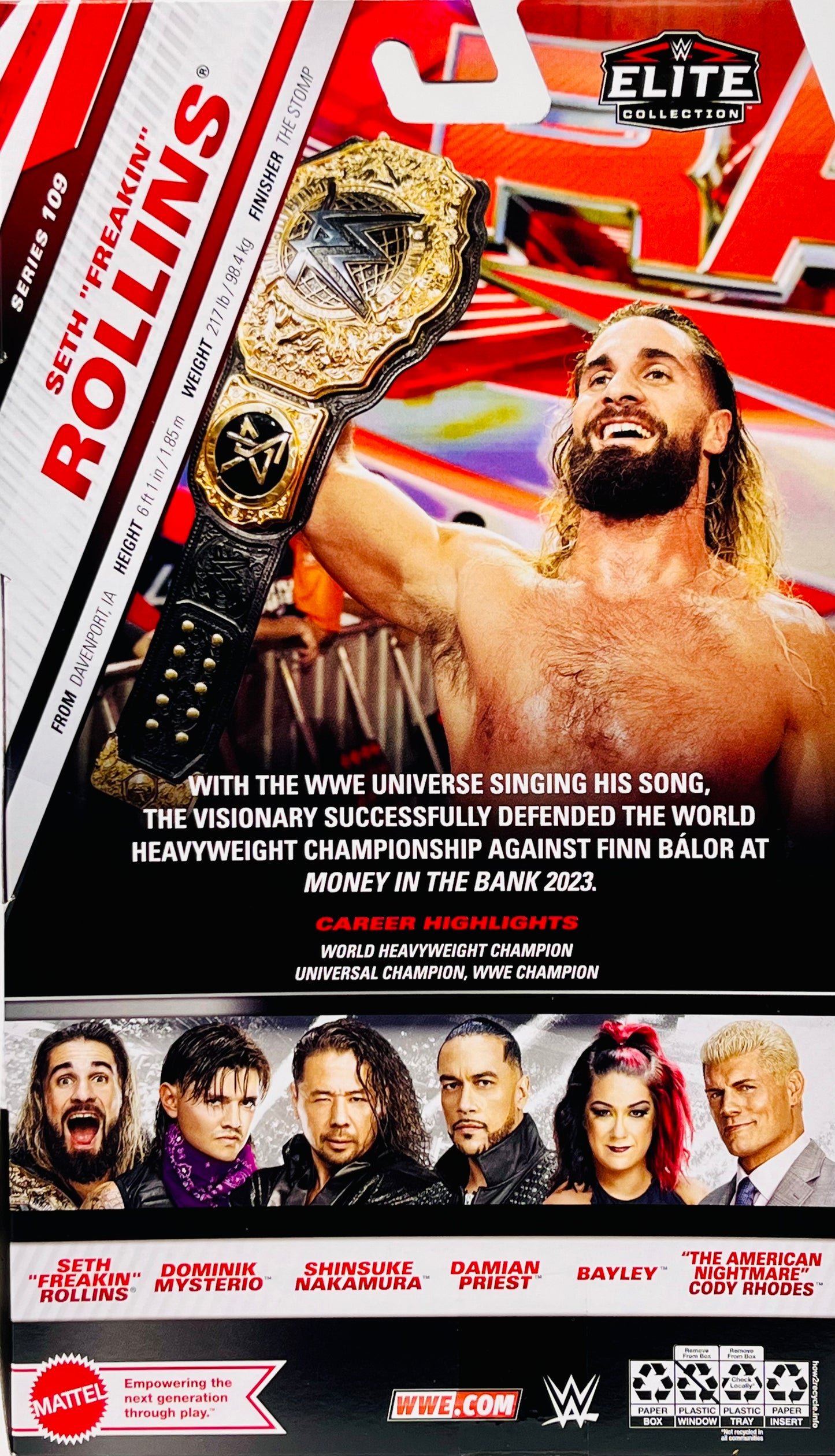 WWE Elite Action Figures Seth Freakin Rollins Series 109