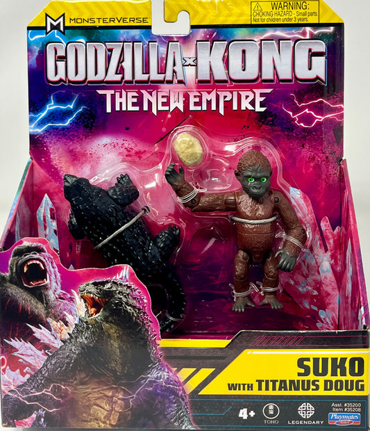 Godzilla X Kong The New Empire Suko With Titanus Doug 4" Figure