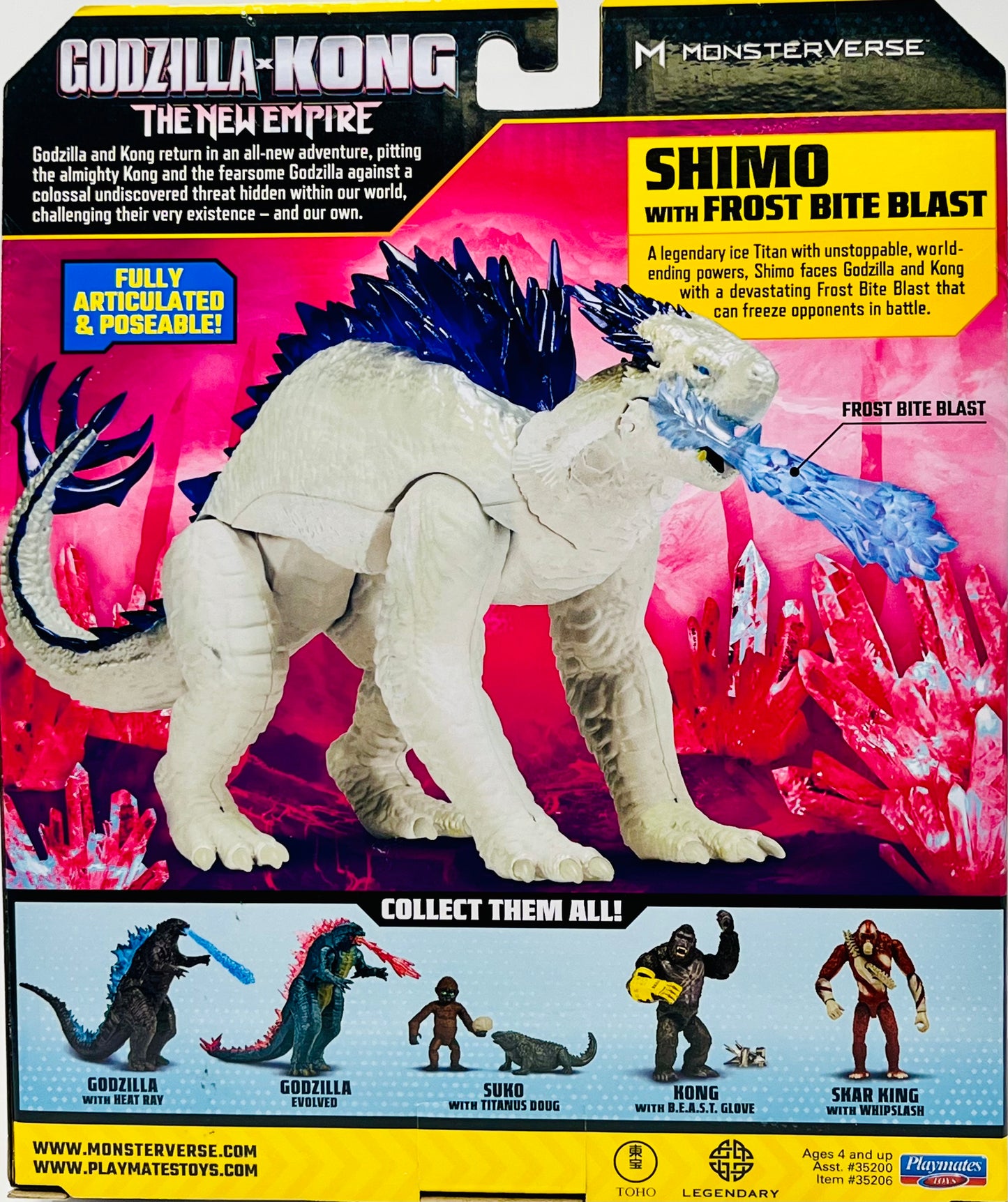 Godzilla X Kong: The New Empire SHIMO with Frost Bite Blast 6" Figure