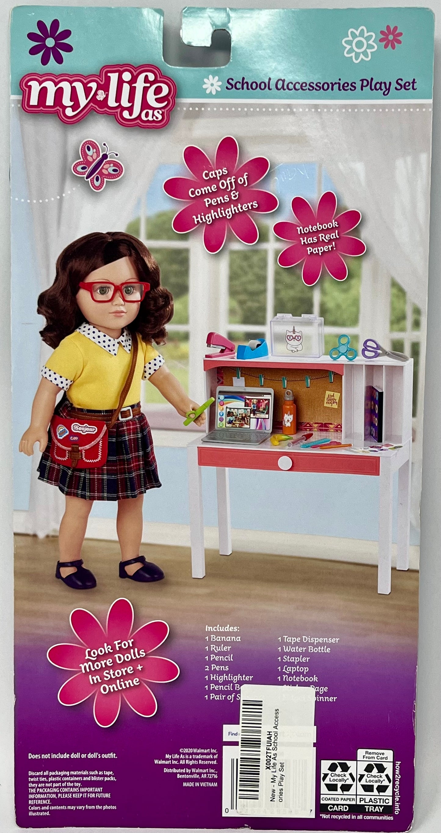 My Life As School Play Set for 18-inch Dolls - Multi-Colored Styles May Vary