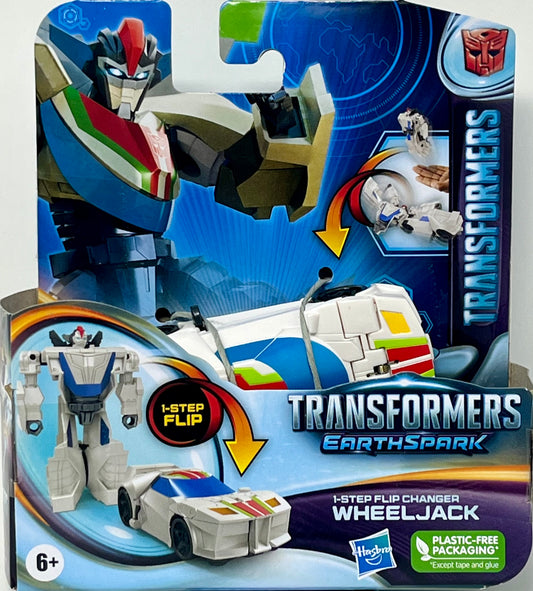 Transformers Wheeljack EarthSpark 1-Step Flip Changer Plastic Free Packaging