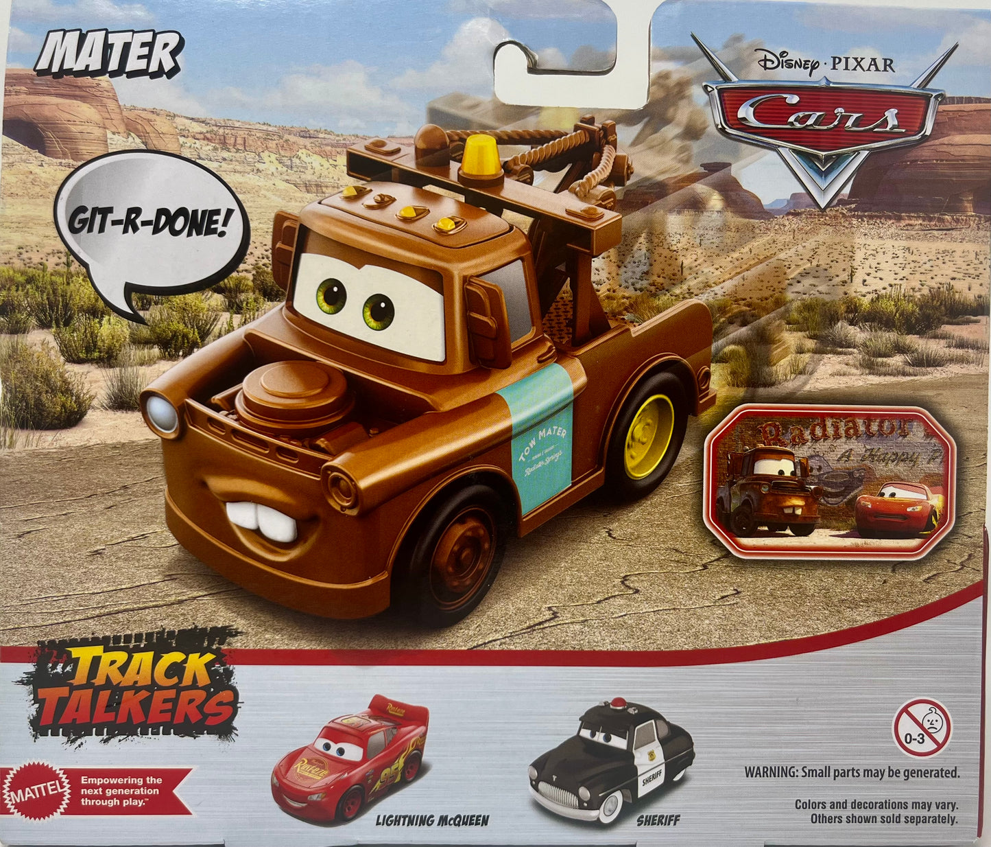 Disney Pixar Cars Track Talkers Mater Talking Tow Truck 15+ Sounds