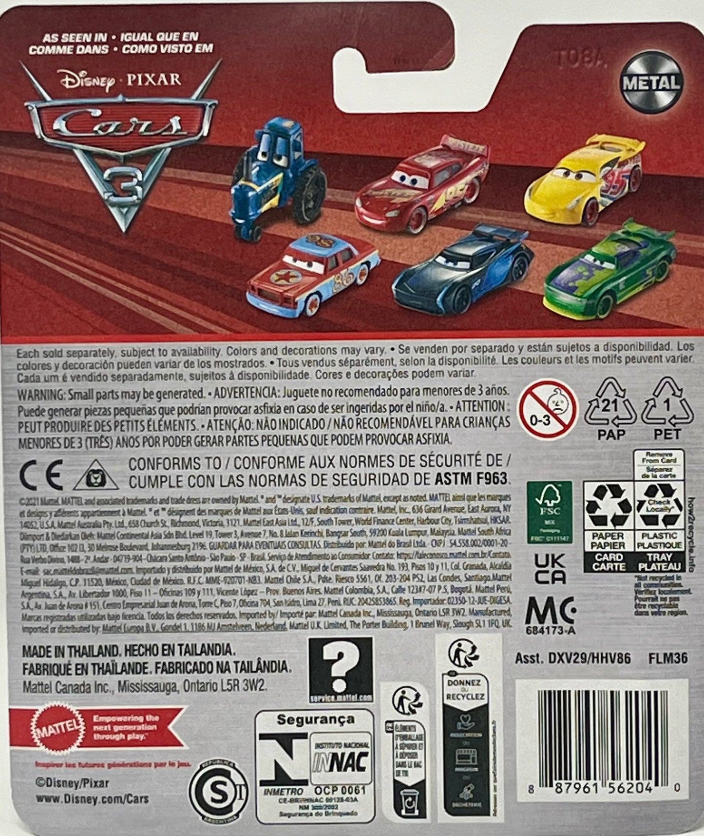 Disney Pixar Cars Heyday Smokey Metal die-cast