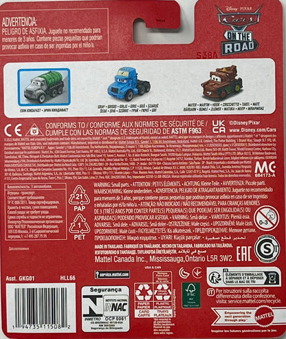 Disney Cars On the Road Mini Racers 3 Pack - Erin- Kindafast- Mater
