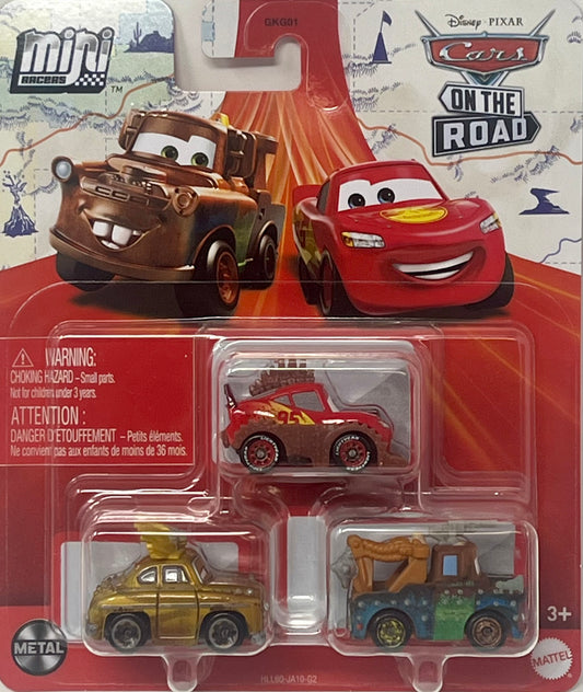 Disney Pixar Cars Mini Racers Rumbler Lightning McQueen Chieftess Mater