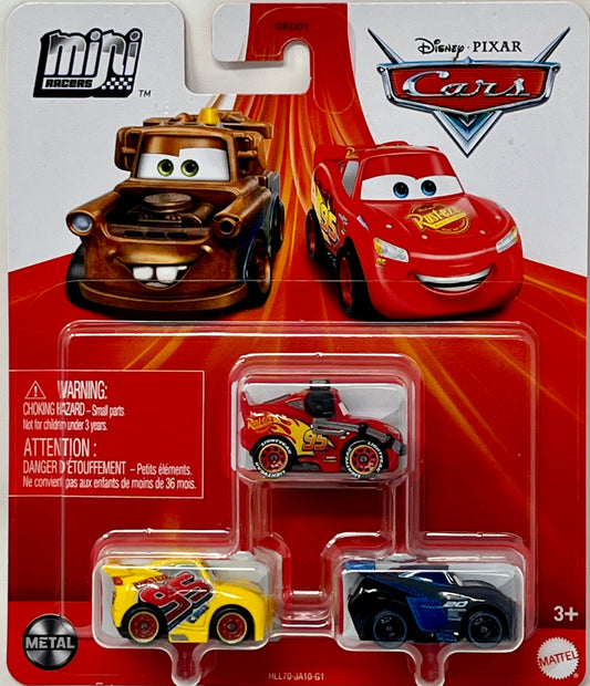 Disney Pixar Cars Mini Racers Lightning McQueen w/Headset Cruz Ramirez Jackson