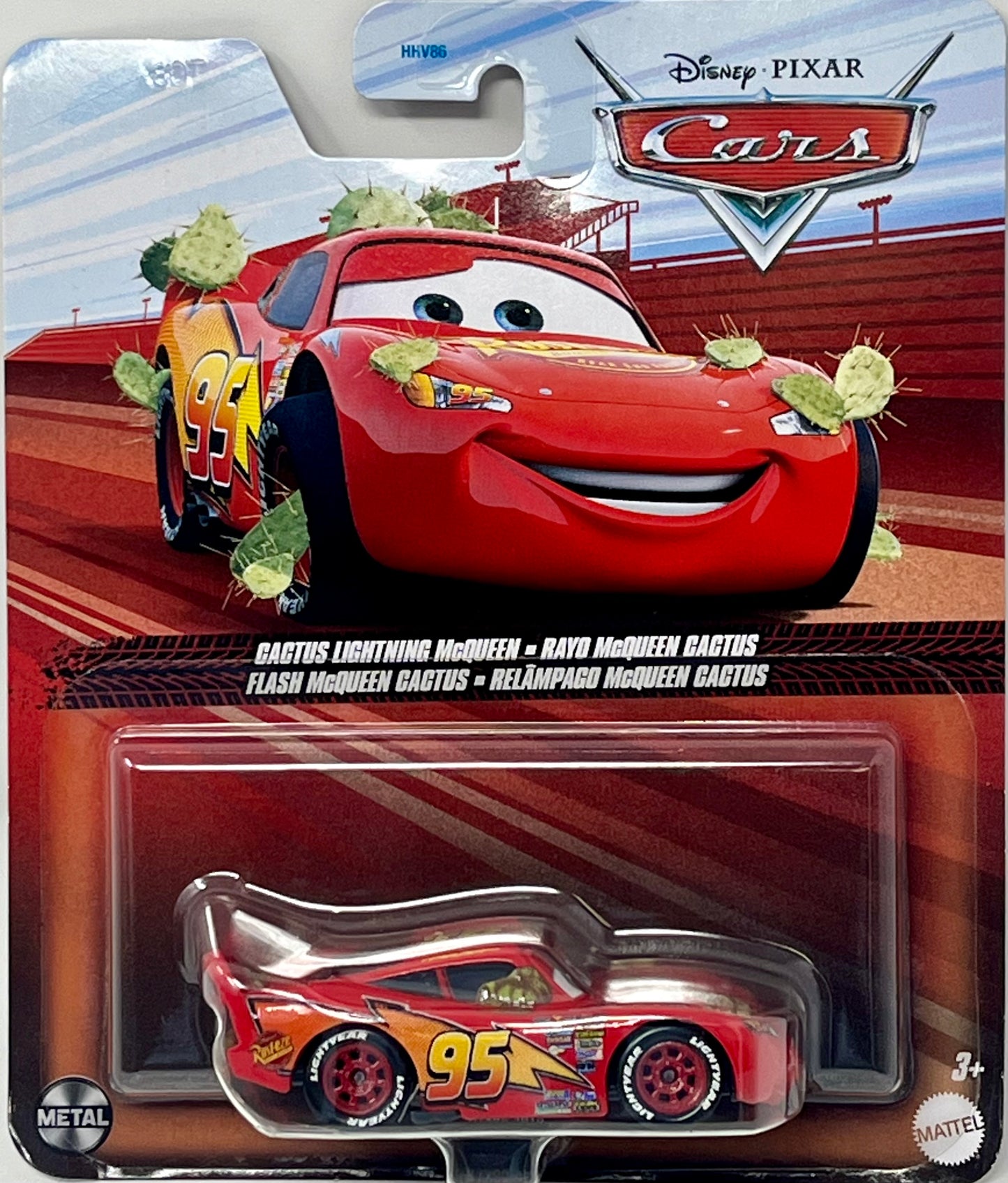 Disney Pixar Cars Cactus Lightning McQueen Metal
