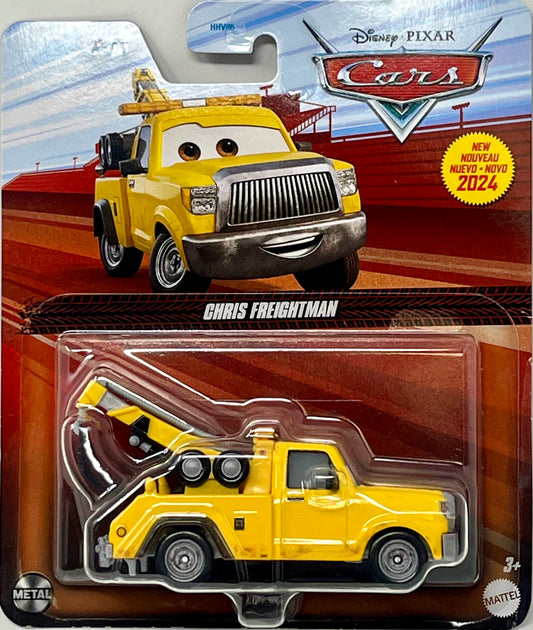 Disney Pixar Cars Chris Freightman Yellow Tow Truck  Mattel Metal