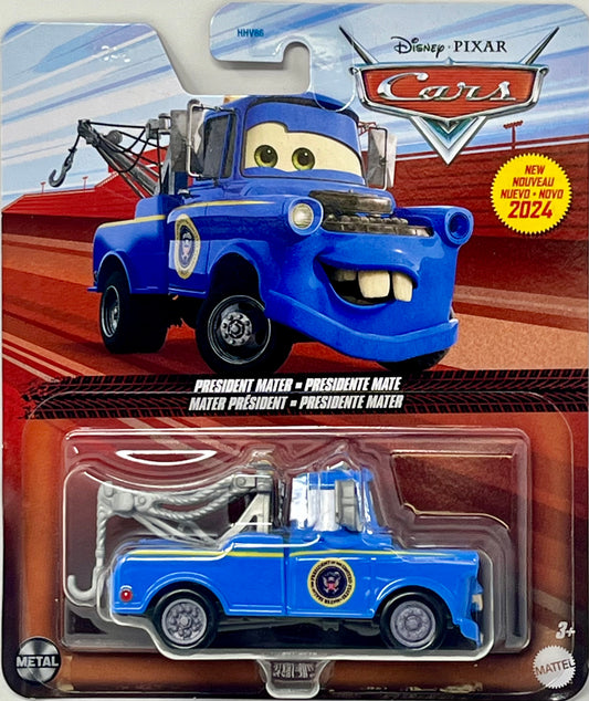Disney Pixar Cars President Mater Blue Tow Truck