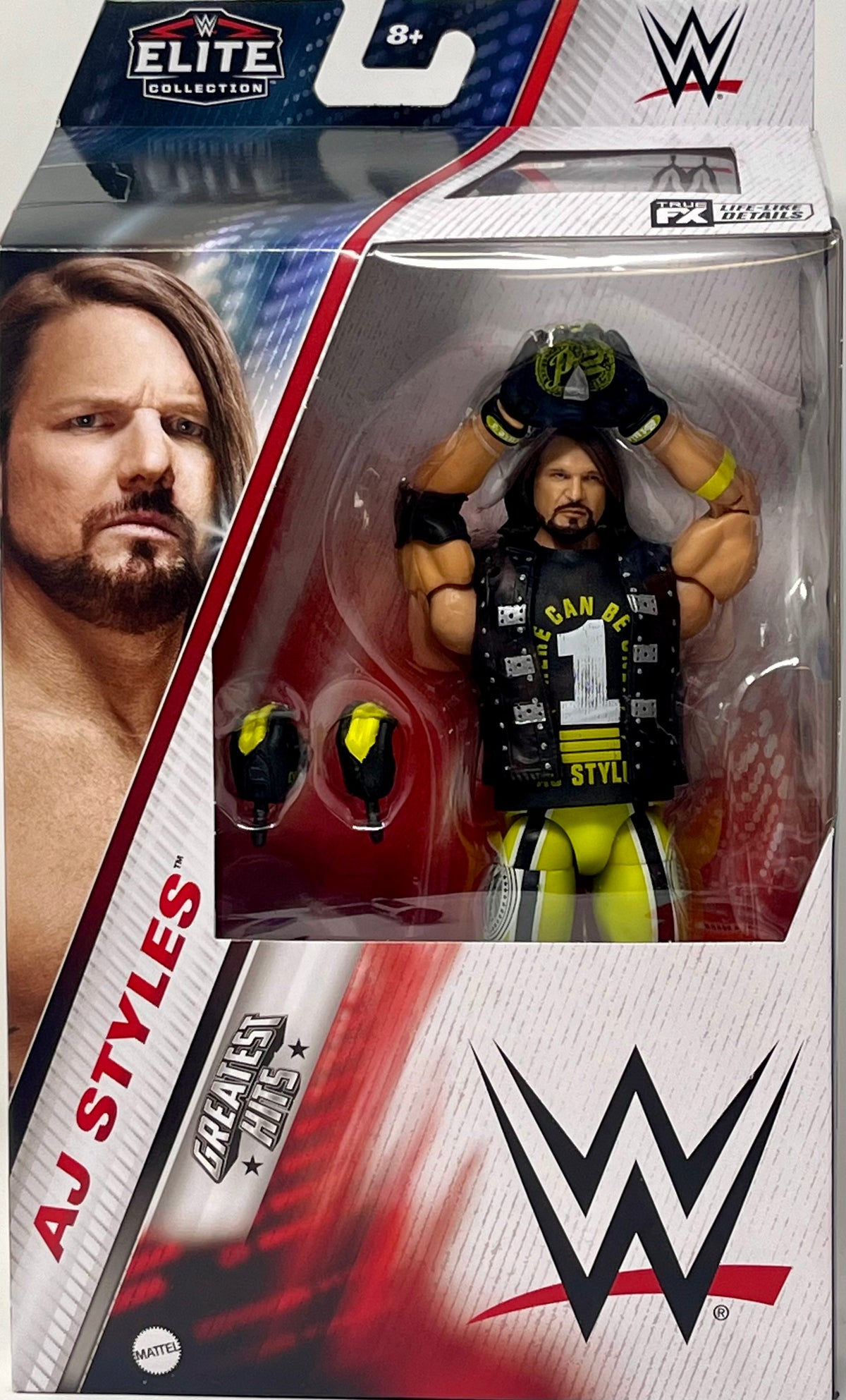 Action Style WWE Elite AJ Styles Greatest Hits Series 4 Toy Wrestling Action Figure ...