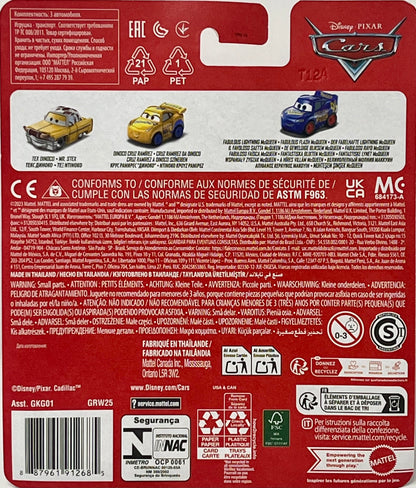 Disney Pixar Cars Mini Racers 3 Pack TEX, Fabulous Lightning & Cruz