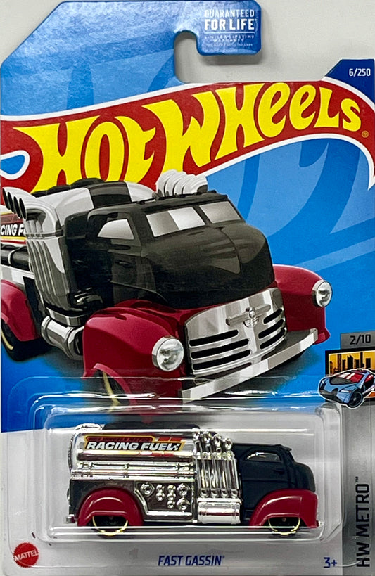 Hot Wheels Fast Gassin' 6/250 HW Metro 2/10 Racing Fuel Red, Black & Chrome