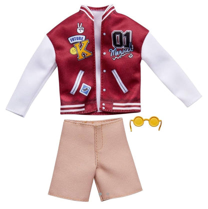 Barbie Fashion Pack for Ken Doll with Varsity Jacket, Shorts and Sunglasses