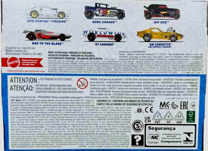 Hot Wheels Legends 6 Pk Corvette, Camaro, Firebird, Bone Shaker & Rip Rod