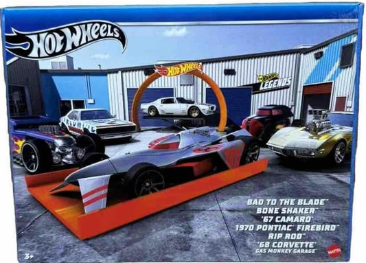 Hot Wheels Legends 6 Pk Corvette, Camaro, Firebird, Bone Shaker & Rip Rod