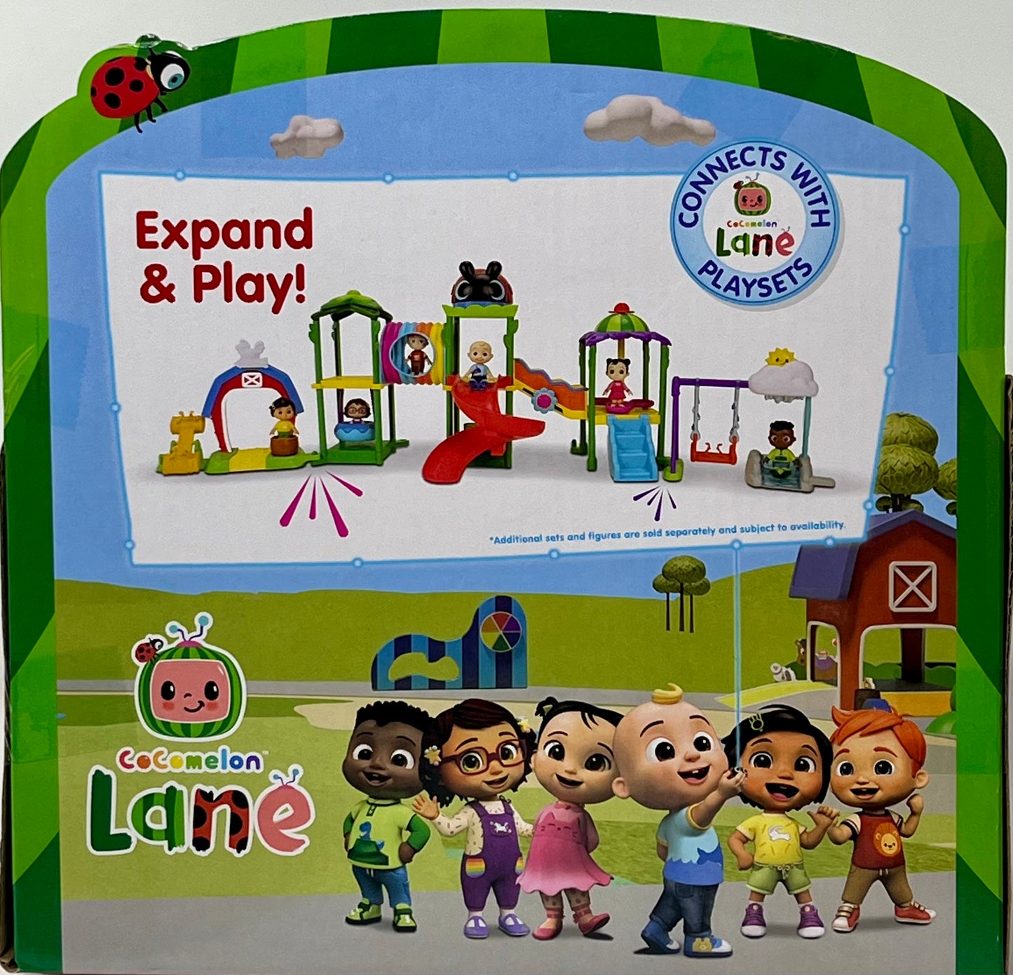 Cocomelon Lane Sunny Splash Swing Playset