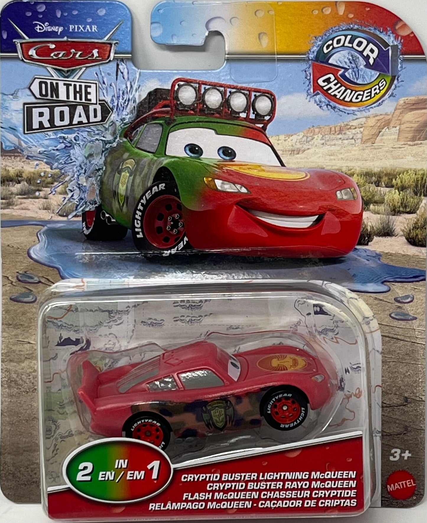Disney Pixar Cars Cryptid Buster Lightning McQueen Color Changers