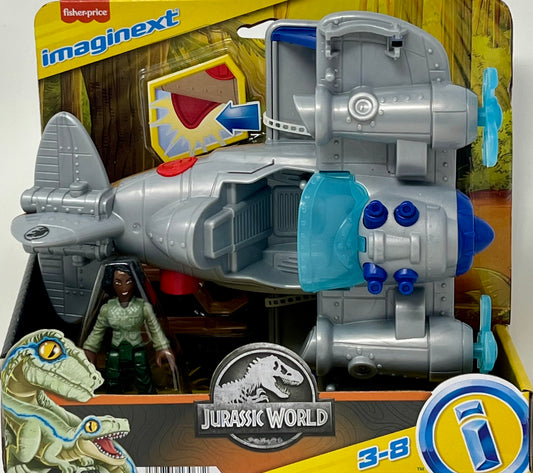 Fisher-Price Imaginext Jurassic World Dominion Kayla Figure Plane Air Tracker