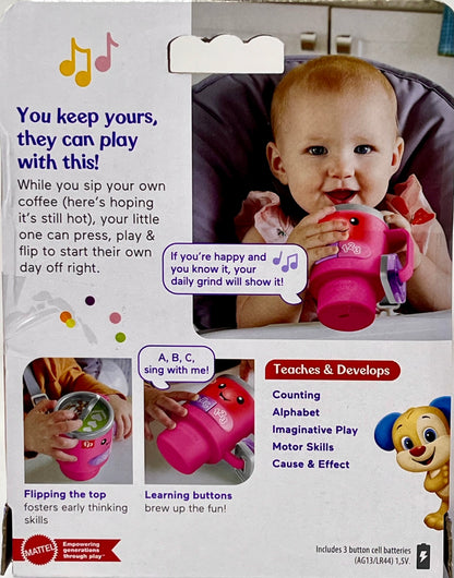 Fisher-Price PINK Laugh and Learn with Lights Music Coffee Mug