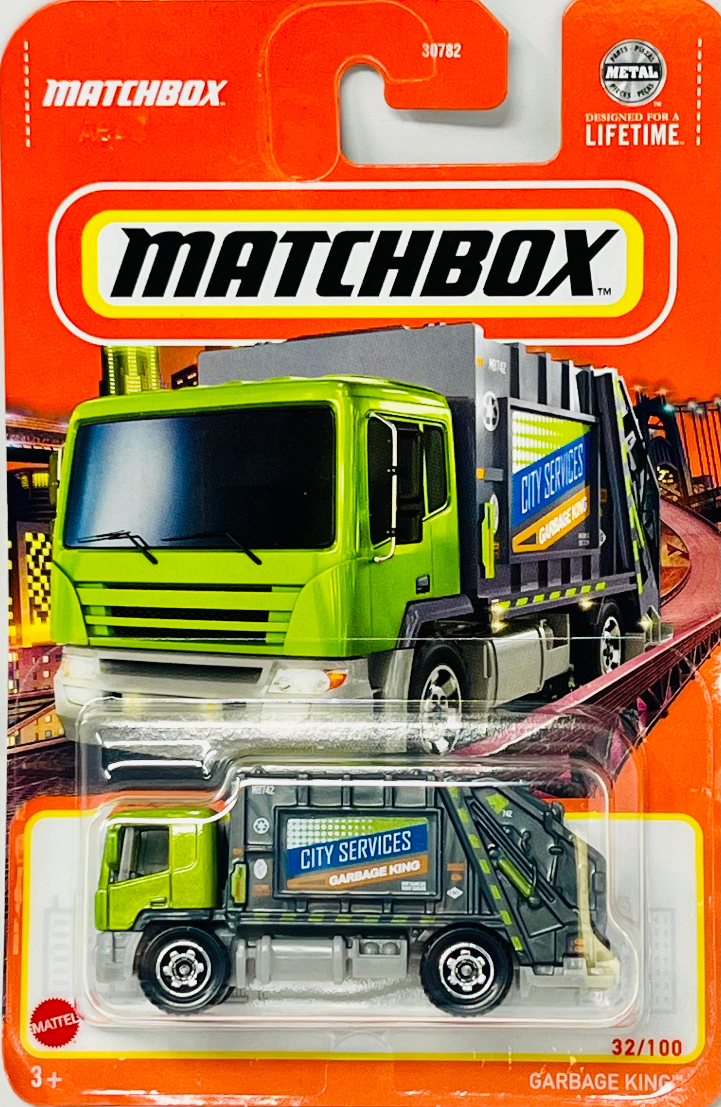Matchbox 32 100 GARBAGE KING Green City Services
