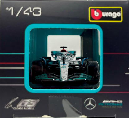Bburago Mercedes-AMG F1 W13 Performance Car George Russell 1/43 scale