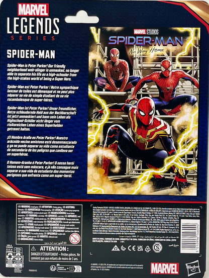 Marvel Legends Series Spider-Man, Spider-Man: No Way Home Collectible 6-Inch Action Figures, Ages 4 and Up