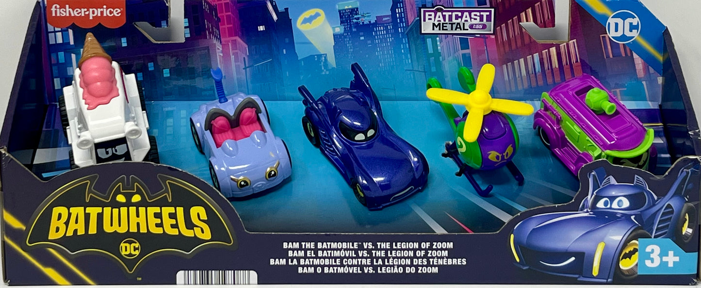 Disney DC Batwheels Batcast Bam the Batmobile vs Legion of Zoom