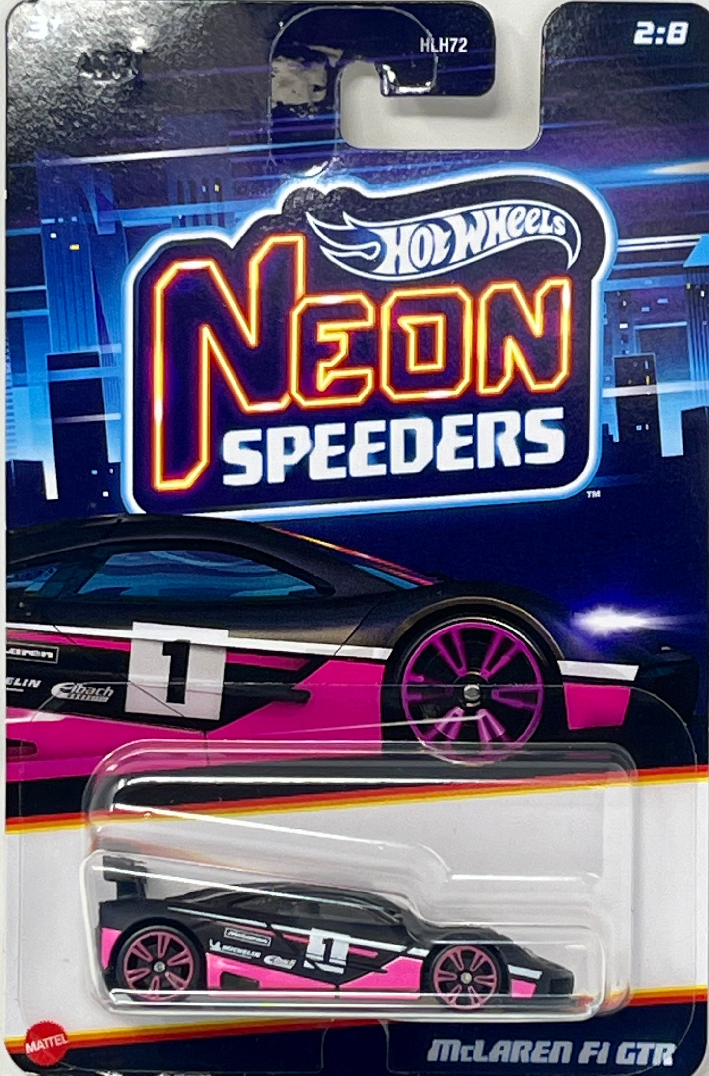 Hot wheels Neon Speeders Mclaren F1 GTR 2/8