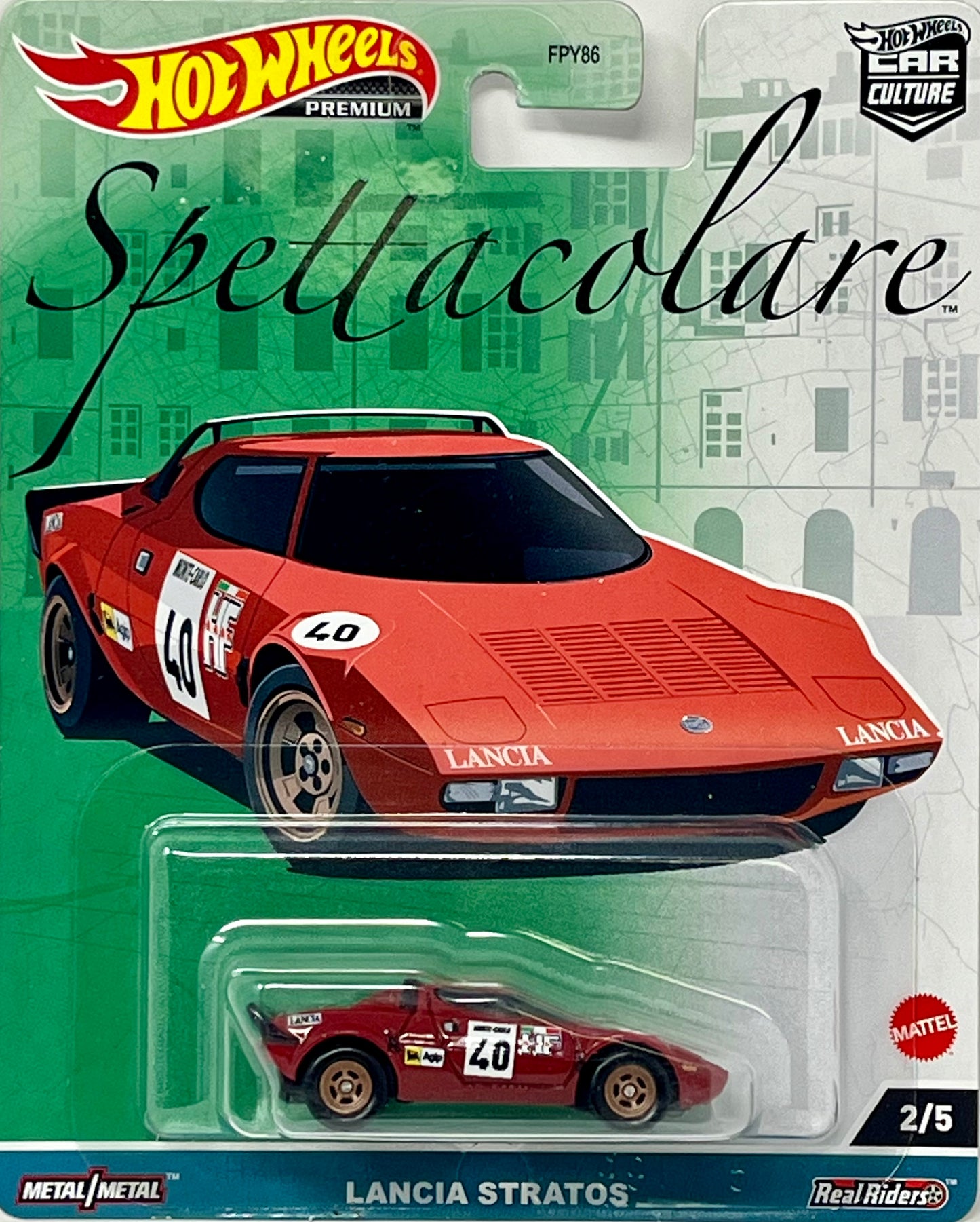 Hot Wheels Lancia Stratos, Car Culture Spettacolare [red] 2/5
