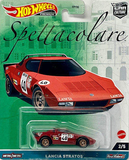 Hot Wheels Lancia Stratos, Car Culture Spettacolare [red] 2/5
