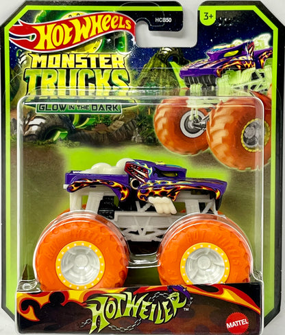 Hot Wheels Monster Trucks Hotweiler Glow in The Dark 1:64 Scale Trucks