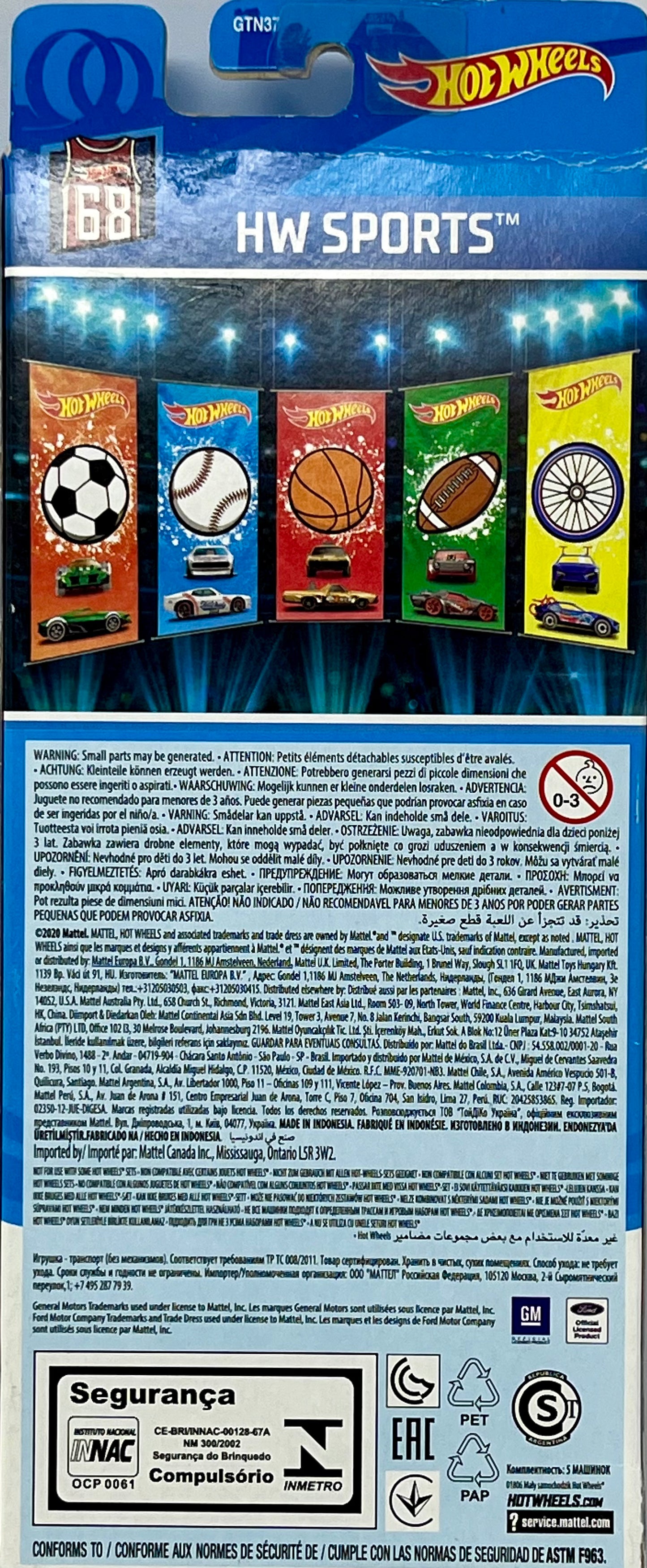 Hot Wheels 5-Pack Cars HW SPORTS Football Soccer Baseball Basketball Race