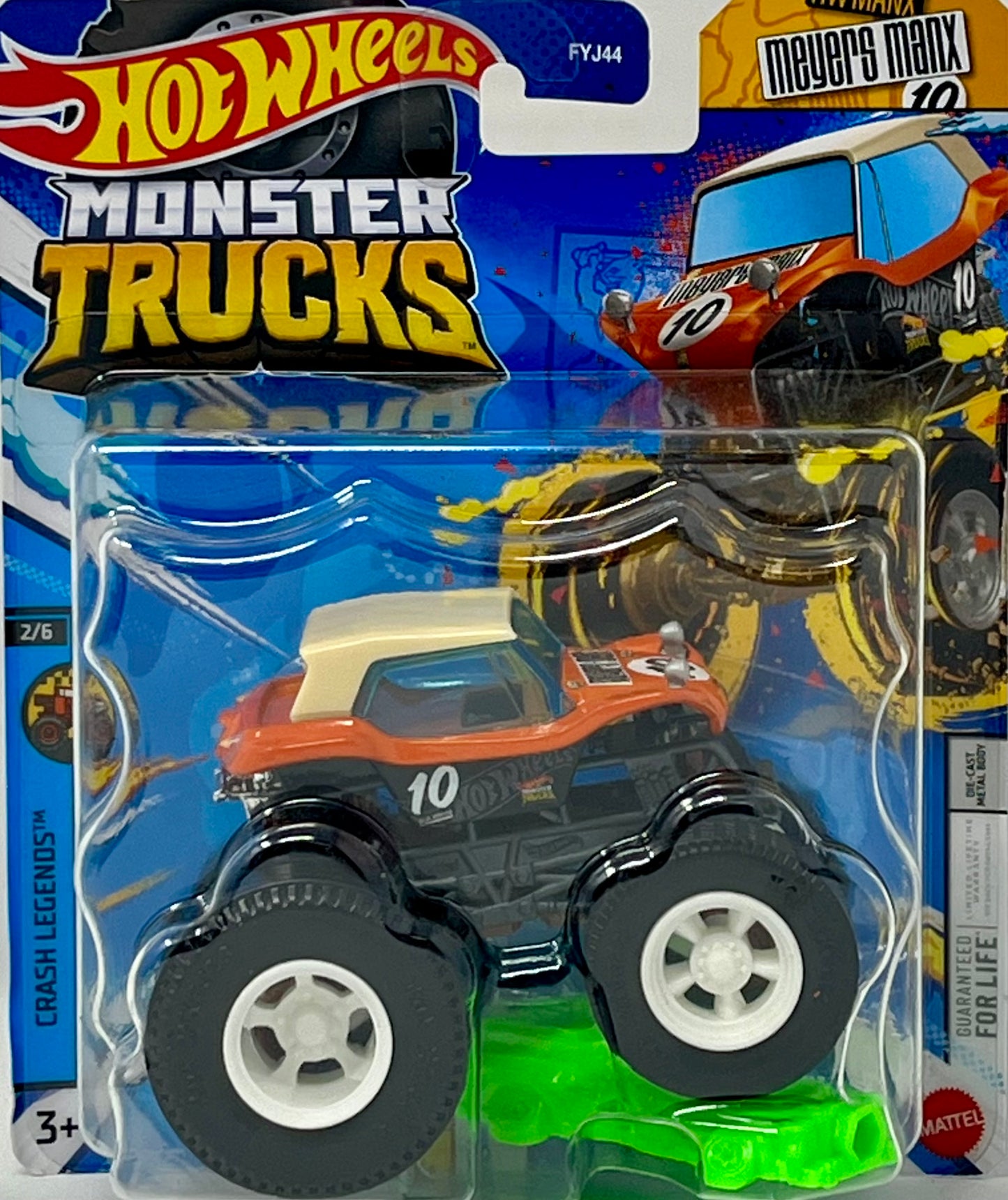 Hot Wheels Monster Trucks Meyers Manx Crash Legends 2/6