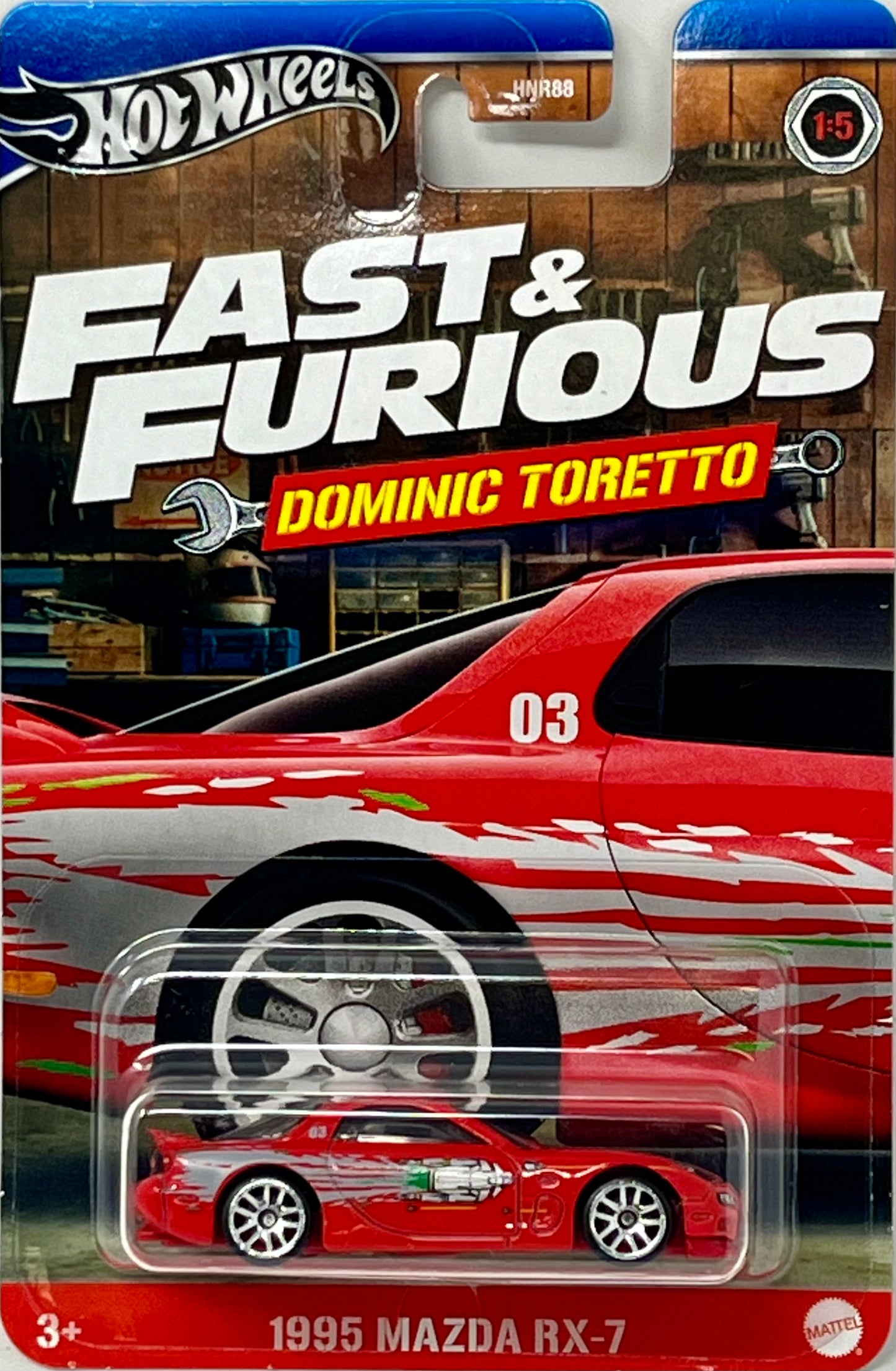 Hot Wheels Fast & Furious 1995 Mazda RX-7 Dominic Toretto