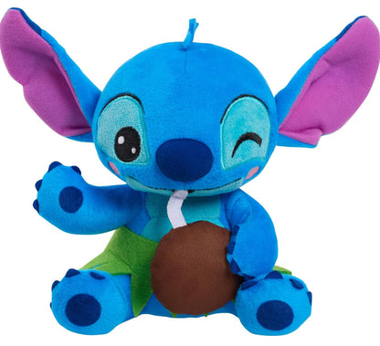 Disney Stitch Small Plush Stitch and Coconut, Stuffed Animal, Blue, Alien