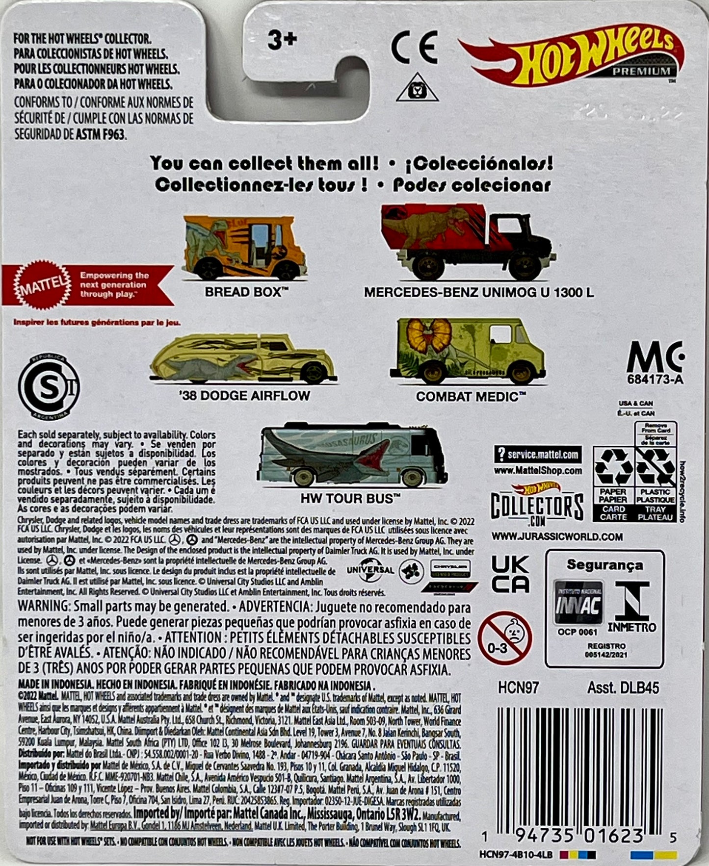 Hot Wheels 88 Mercedes Unimog Scale Vehicle for Kids Aged 3 Years Old & Up & Collectors of Classic Toy Cars, Featuring New Castings & Themes