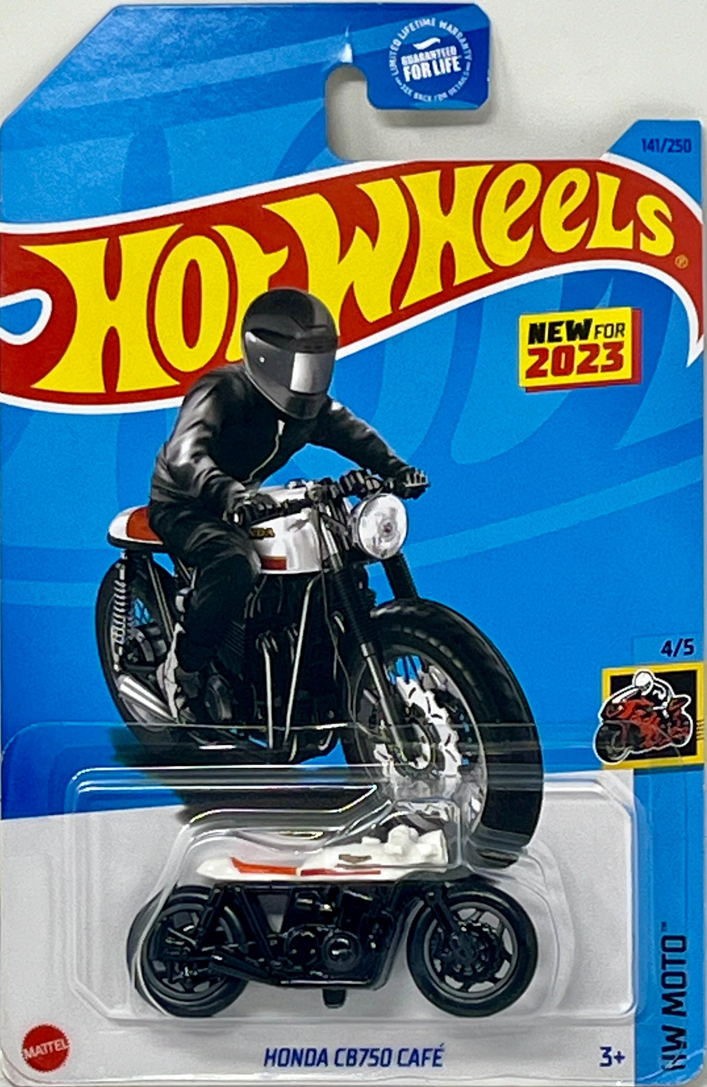 Hot Wheels Honda CB750 Cafe, HW Moto (White/Orange)