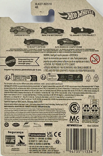 Hot Wheels Forza Horizon Die Cast Model Car '15 Jaguar F-Type Project 7 Scale 1:64