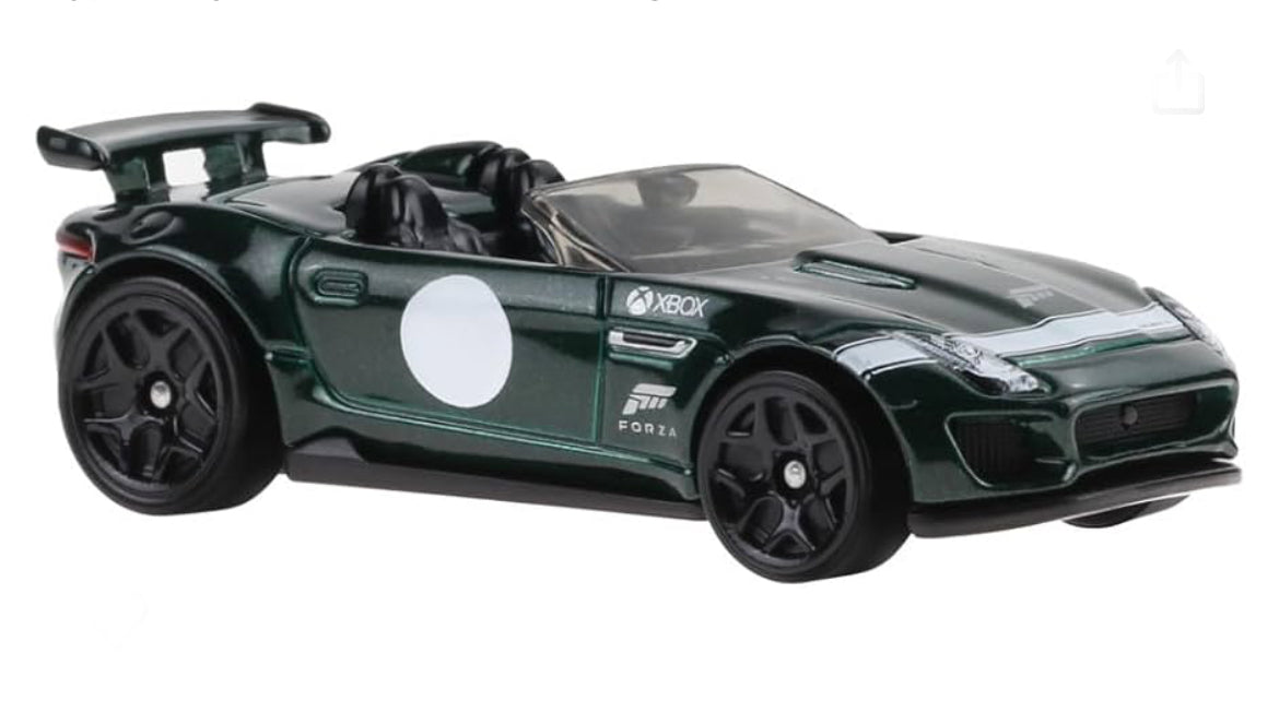 Hot Wheels Forza Horizon Die Cast Model Car '15 Jaguar F-Type Project 7 Scale 1:64