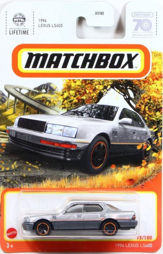 2023 #093 1994 Lexus LS400 Silver Matchbox 70 YEARS