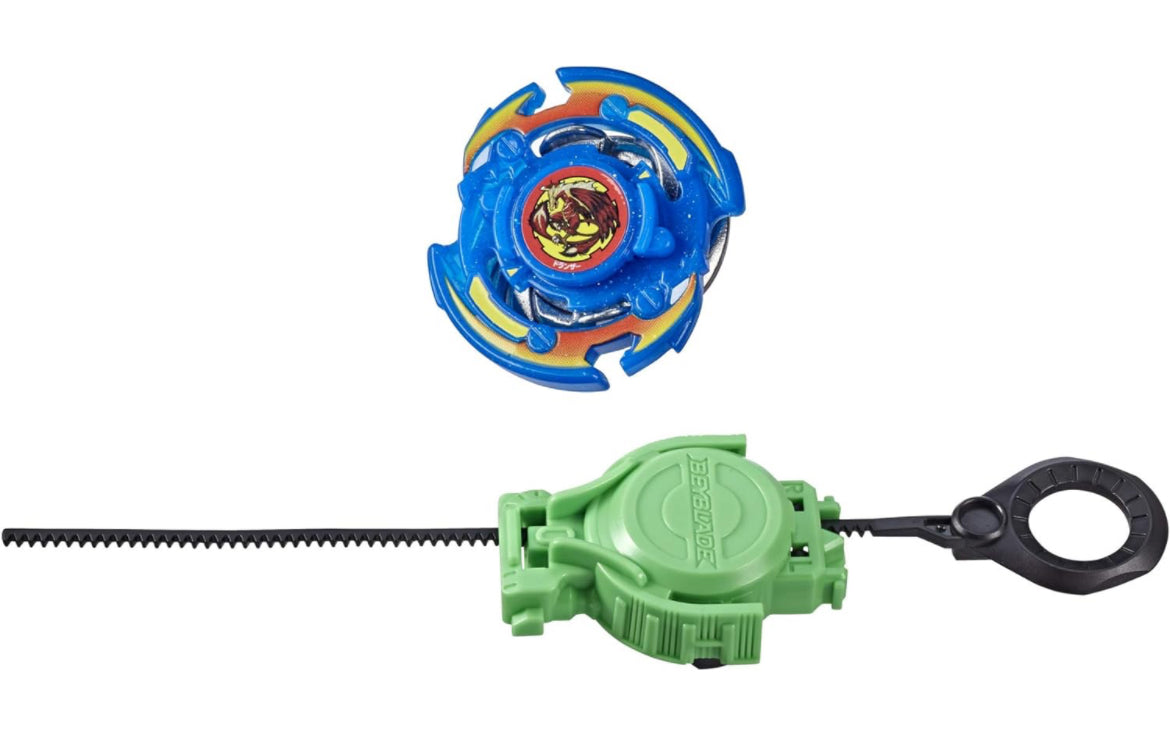BEYBLADE Burst Rise Slingshock Crystal Dranzer F Starter Pack - Right-Spin Battling Top Toy and Right/Left-Spin Launcher, Ages 8 and Up