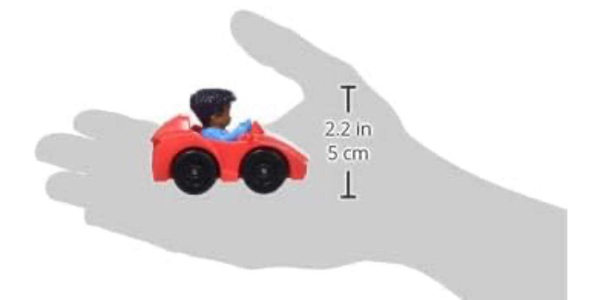 Fisher-Price Little People Vehicle Wheelie Red Toy Figure for Children from 18 Months