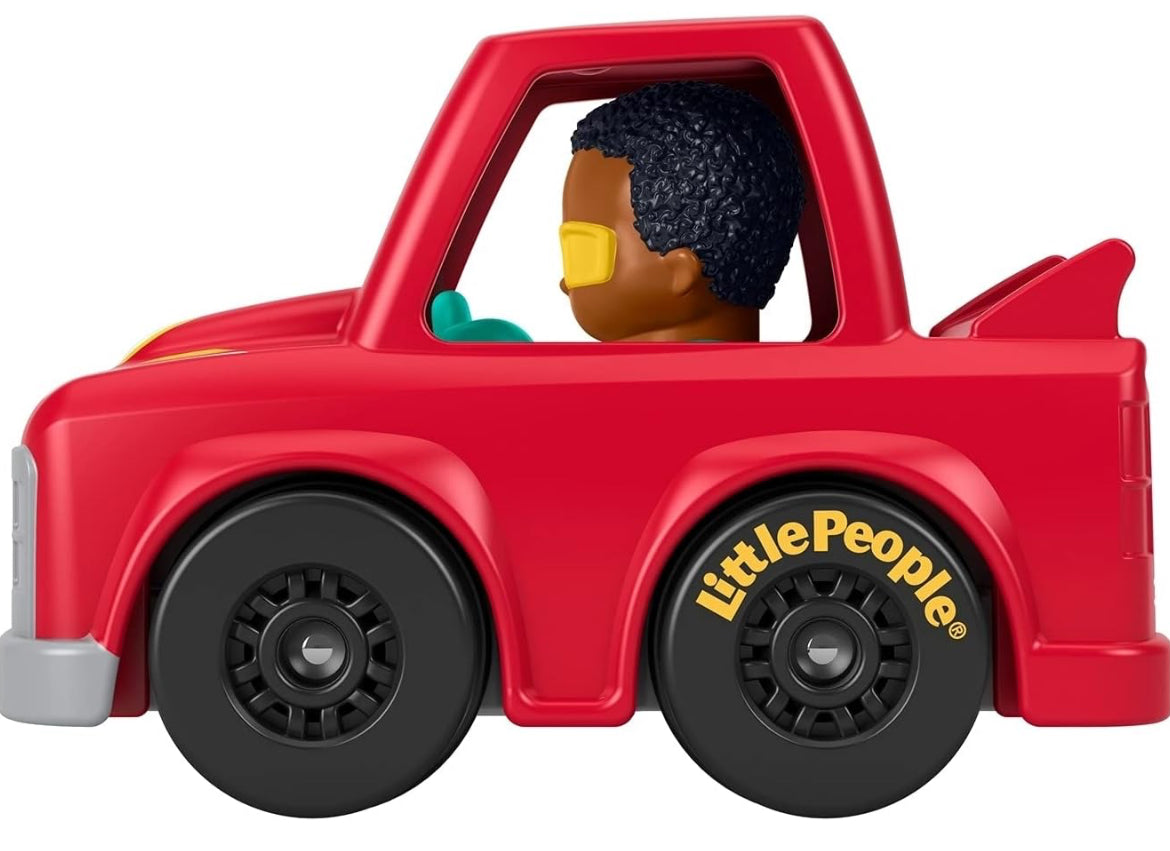 Fisher Price Little People Red Car w/Flames