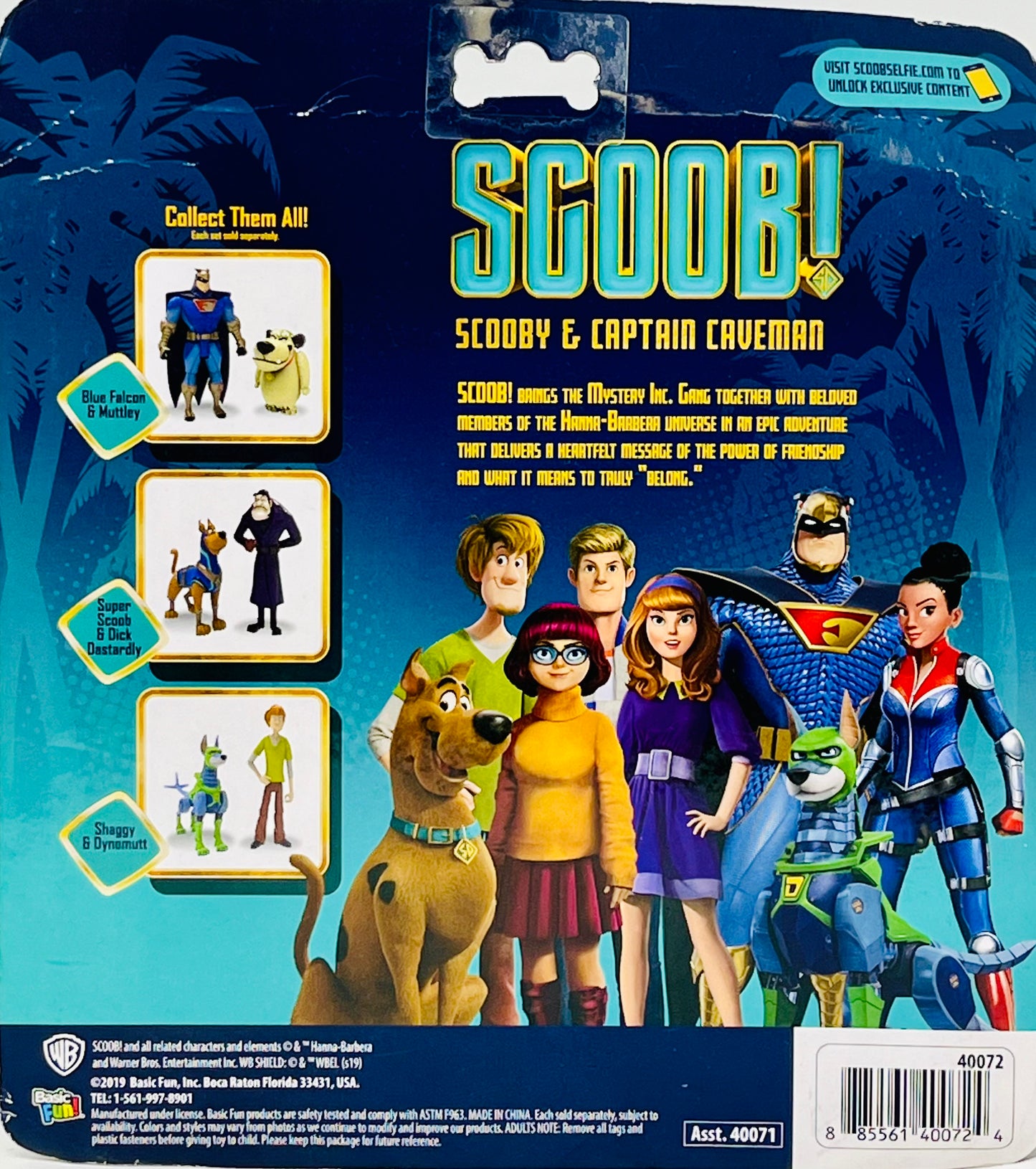 Basic Fun Scoob! 5" Action Figures 2 Pack - Scooby Doo and Captain Caveman
