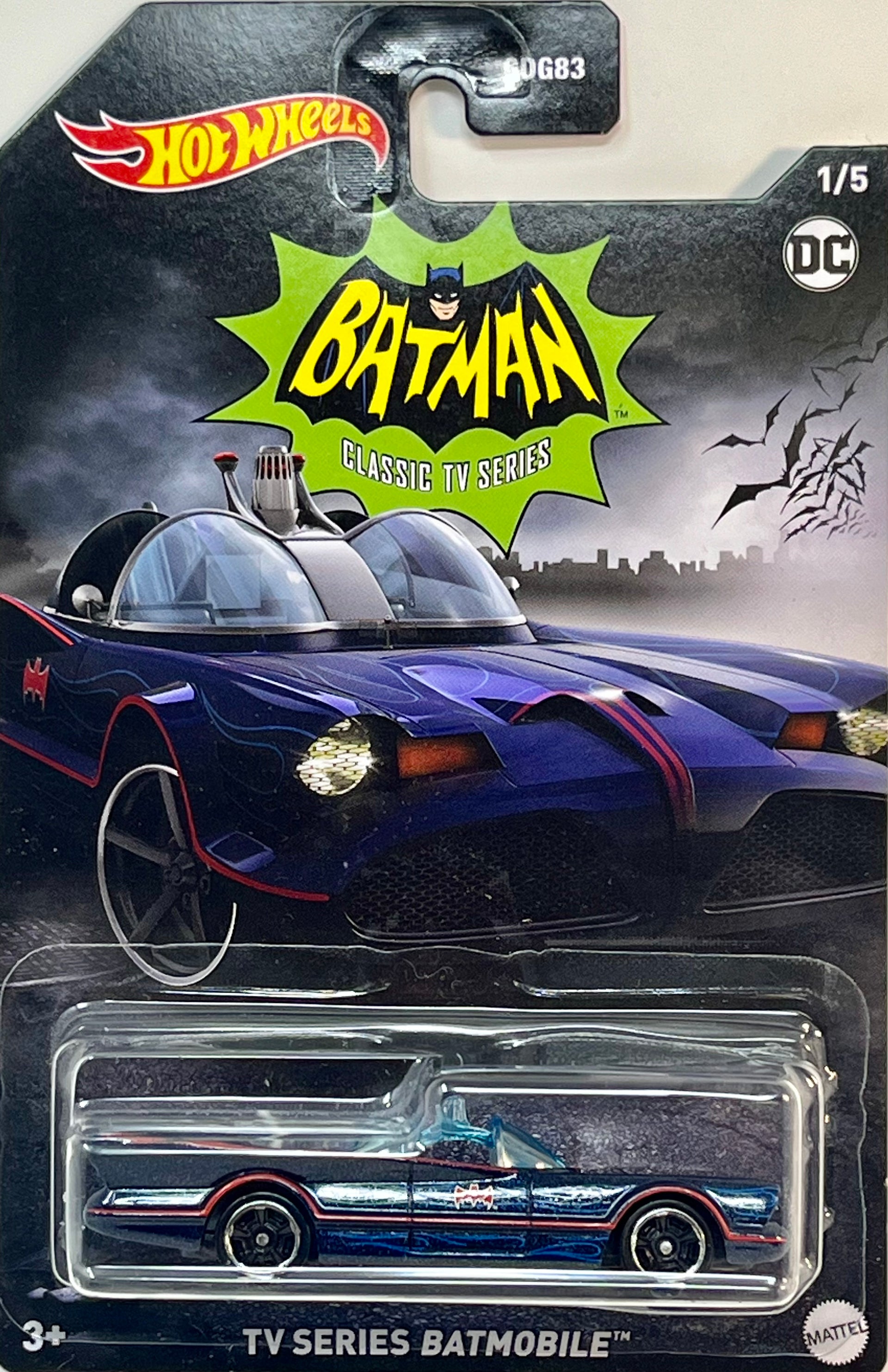 Hot Spot Collectibles and Toys - Batman TV Series Batmobile *Many Varieties Hot Wheels Batman 5/5, Black/Blue TV Series Batmobile 307/365 50TH