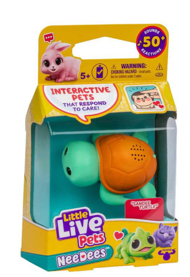 Little Live Pets NeeDees Sandee Turtle Interactive Figure Toy Wrangler Little live pets needees sandee turtle interactive figure toy wrangler